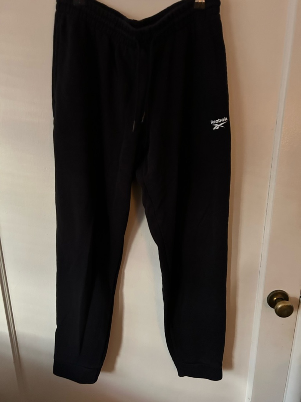 Reebok Black Elastic Waist Jogger Pants